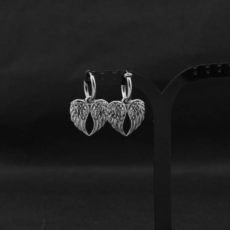 European And American-style Jewelry Angel Wing Earrings