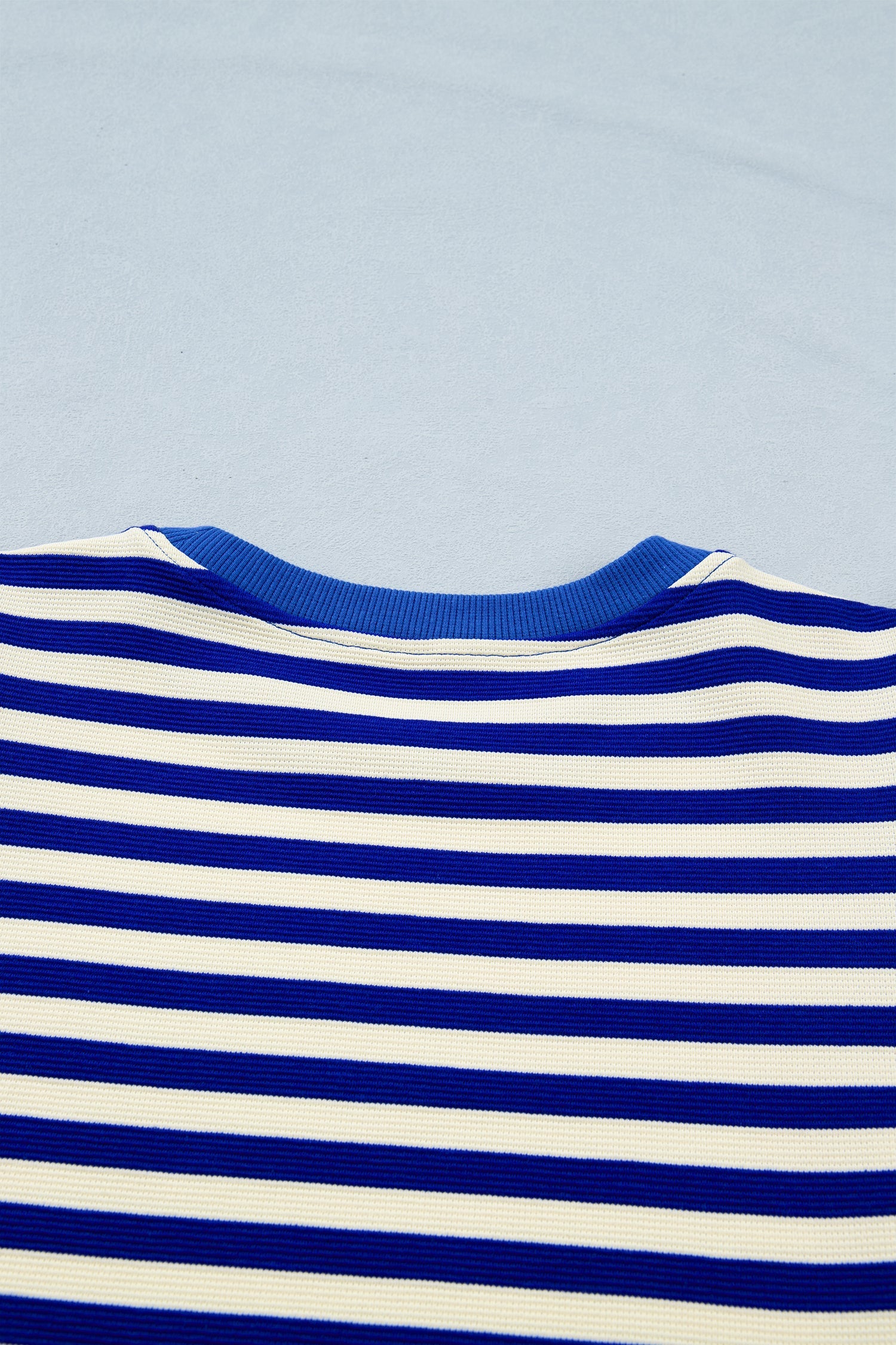 Xiomara Trim Cap Sleeve Top & Shorts Set - Striped Knit