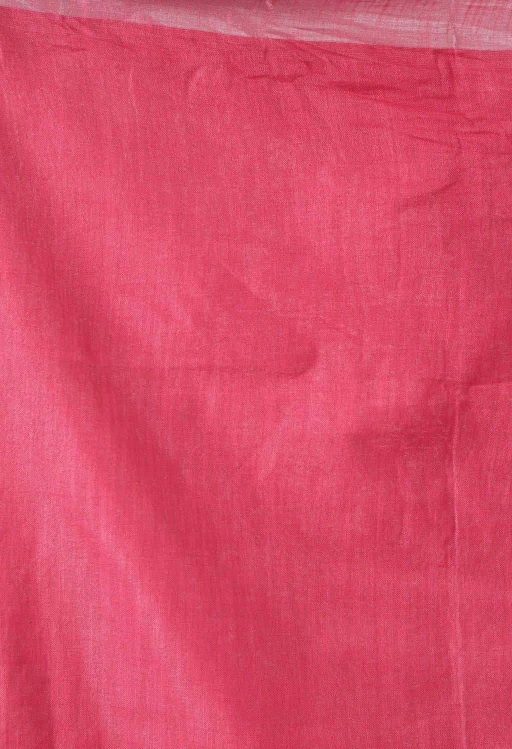 Moeza Pink Bhagalpuri Handloom Silk Linen Saree with Silver Detail