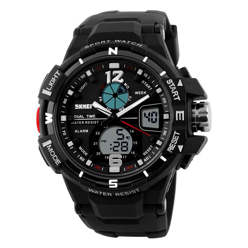 Men's Large Dial Military Sport Watch Waterproof 50M Digital