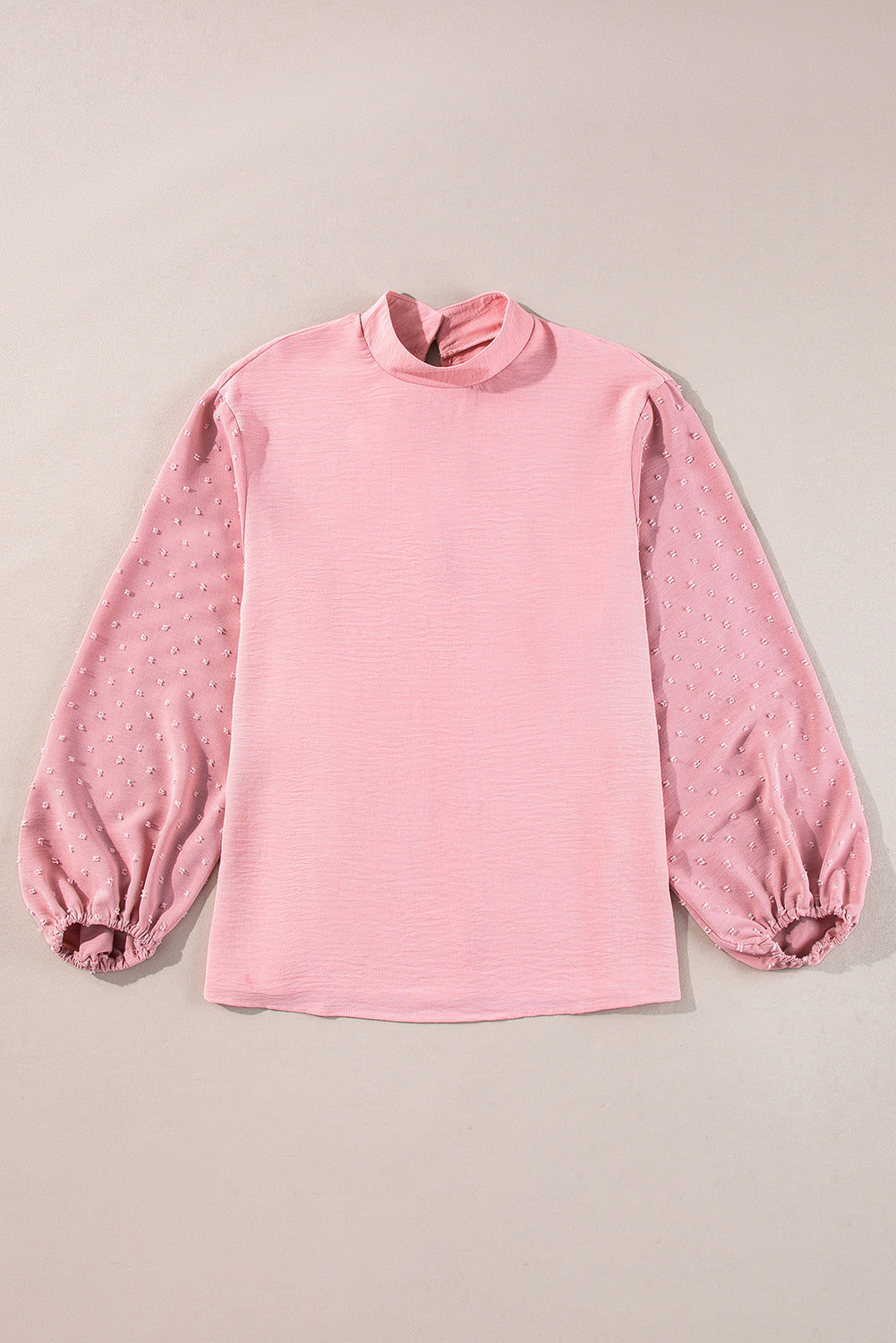 June Swiss Dot Balloon Sleeve Loose Blouse