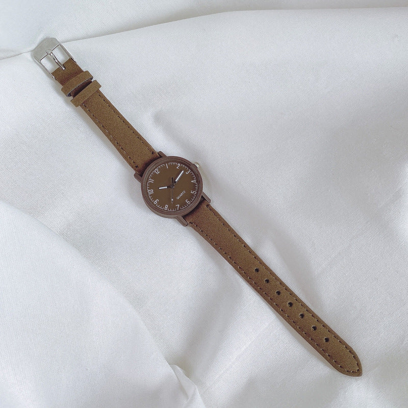 Retro Dial With Numeral Markings, Leather Strap And A Fresh Minimalist Style For Women