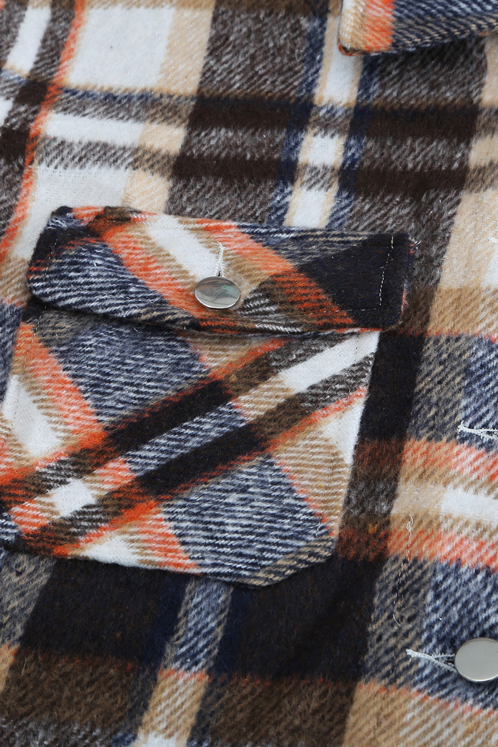 Brown Plaid Flannel Shacket | Button-Up Long Sleeve