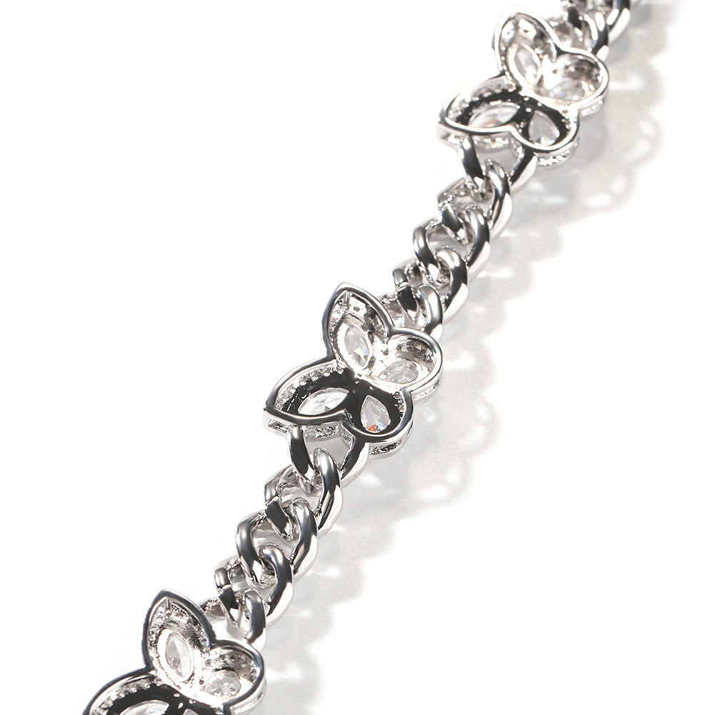 High-End Cuban Link Chain Necklace & Bracelet in Gold and Silver