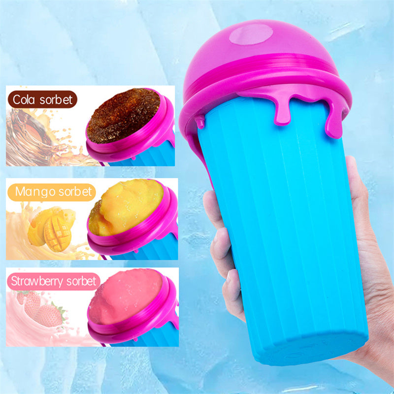 500ml Quick-Frozen Slushy Maker Cup - DIY Smoothie Squeeze Bottle