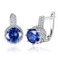 Zircon Earrings Female Stylish Round Diamond