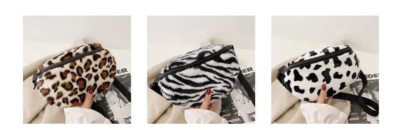 Leopard Print Casual Crossbody Bag for Women