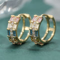 Vera Lux bohemian style electroplated copper earrings for women