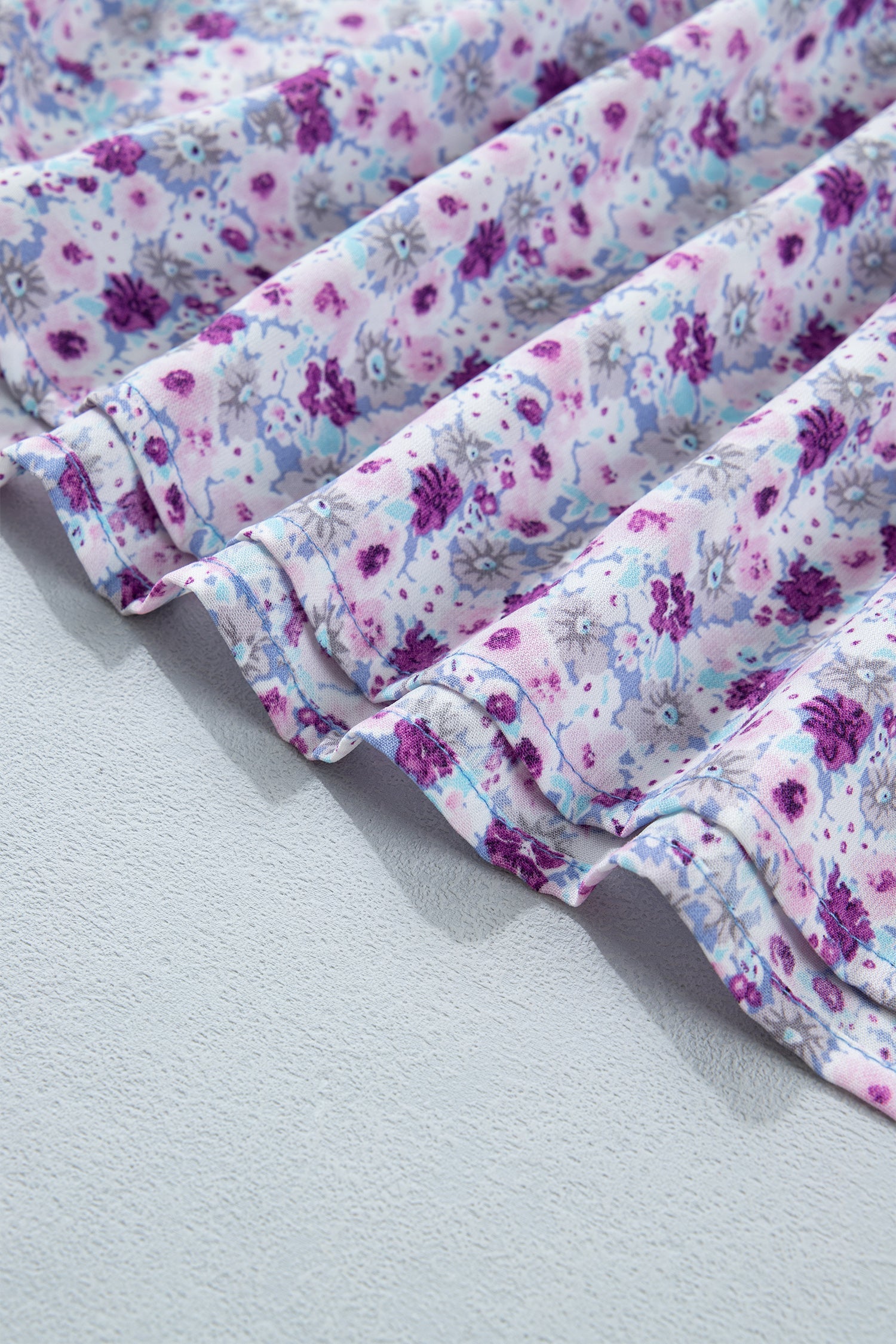 Kelsey Square Smocked Maxi Dress with Puff Sleeves and Floral Print