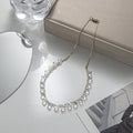 Minimalist Crystal Choker Real Gold Plated Luxurious And Elegant Magnetic Clasp Necklace