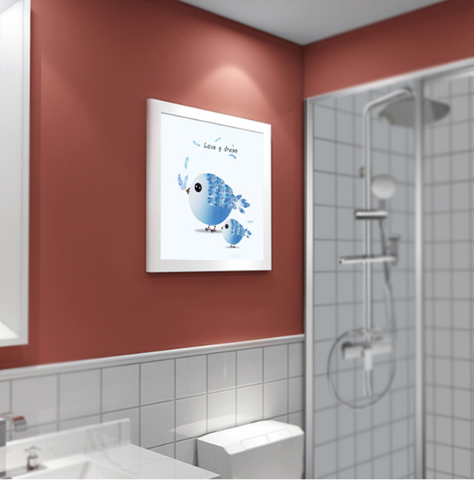 Hidden Bathroom Storage Cabinet with Waterproof Design
