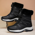 Women’s Winter Fleece-Lined Thicker Non-Slip Cotton-Padded Outdoor Mid-Boots