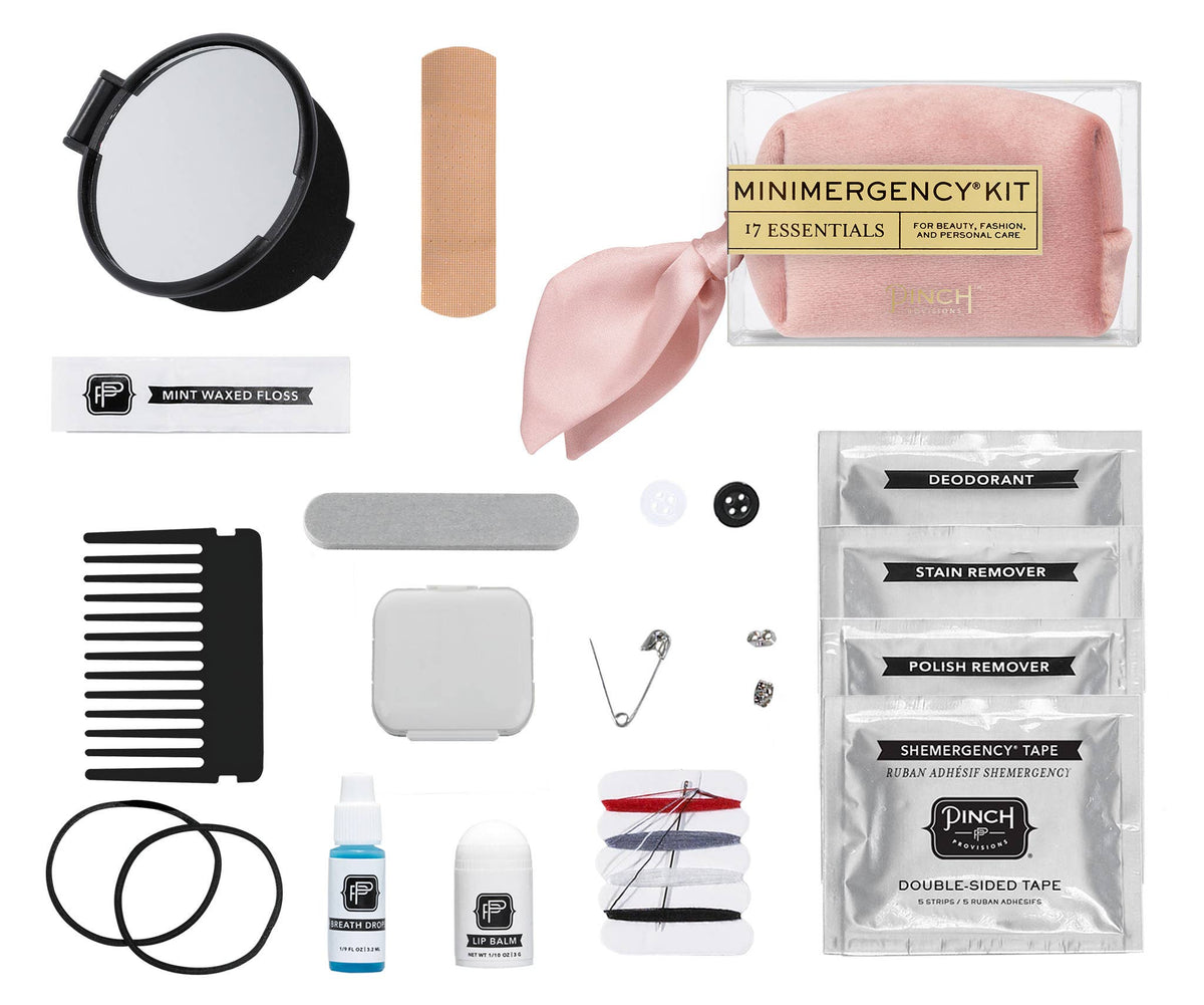 Velvet Scarf Minimergency Kit in Dusty Rose