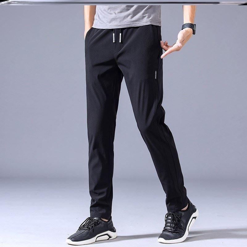 Men's Straight Leg Sweats - Lightweight, Casual, Korean-Inspired
