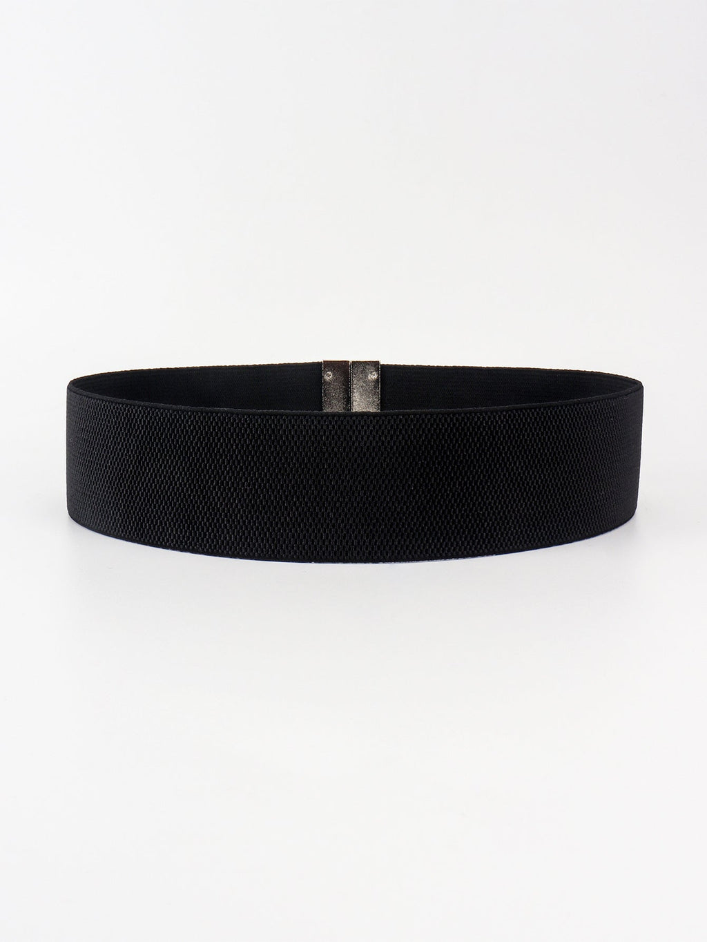 Alloy Buckle Elastic Belt - Stretch Waist Belt Women