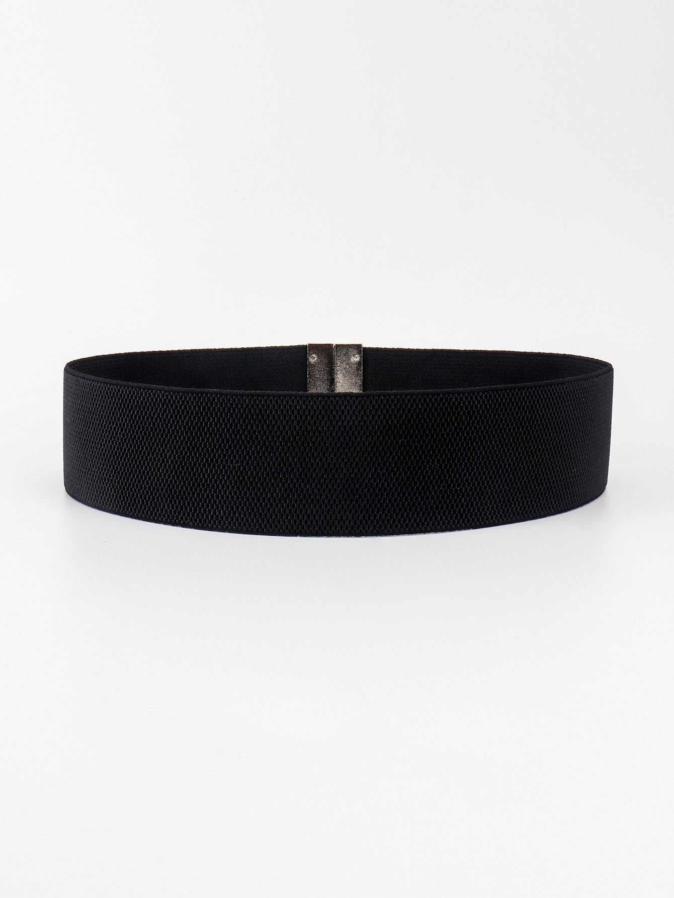 Alloy Buckle Elastic Belt - Stretch Waist Belt Women