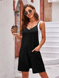 Lovelet Spaghetti Strap Romper with Pockets