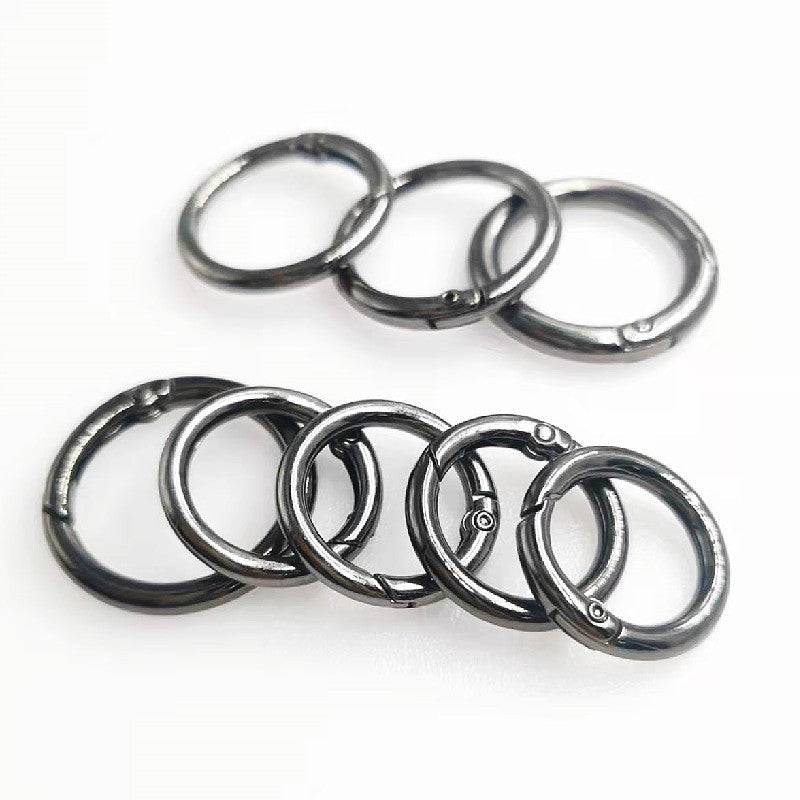 Zinc Alloy Spring Coil Open Ring Keychain