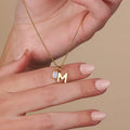 Rectangular December Birth Stone Pendant Necklace