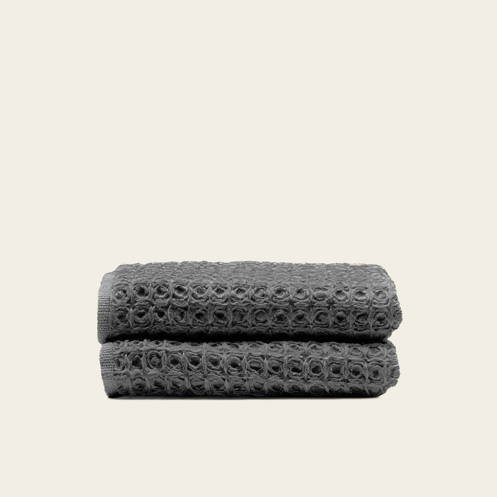 Sedona White Cotton Waffle Weave Bath Towel