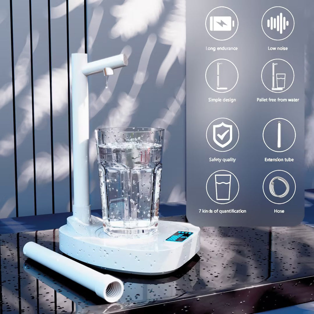 Modern Automatic Desktop Water Dispenser with Stand - Rechargeable