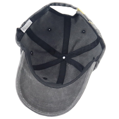 "I'd Rather Be Ghost Hunting" Embroidered Baseball Cap – Vintage Washed Hat