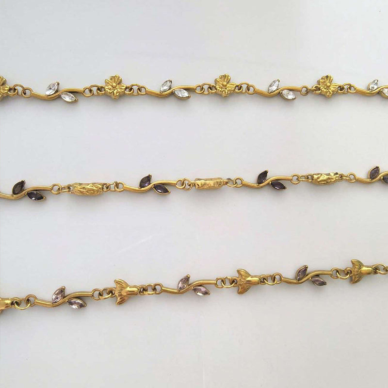 Stainless Steel Inlaid Zircon Flower Series Bracelet