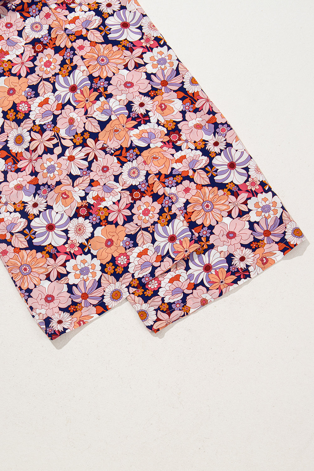 Black Floral Square Neckline High Waist Stretch Jumpsuit