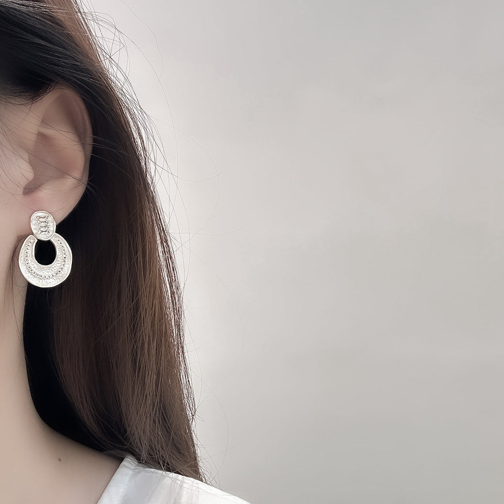 Exquisite, Cool-style Women's Minimalist Glazed Pentagram Earrings