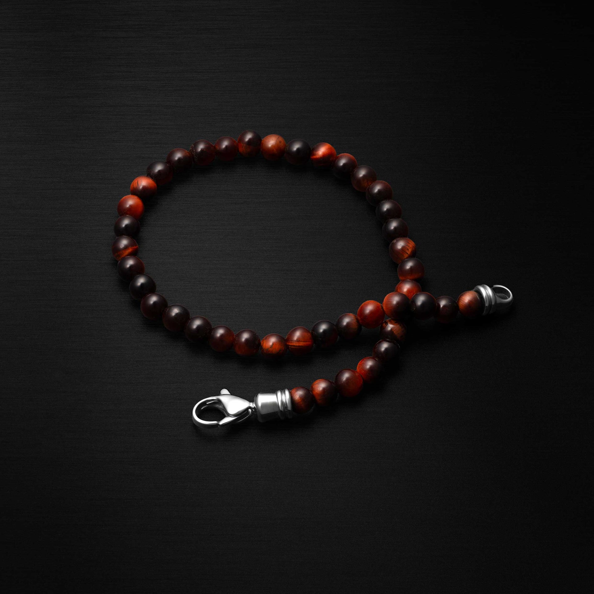 4MM Red Tiger’s Eye Spiritual Bead Bracelet for Daily Wear