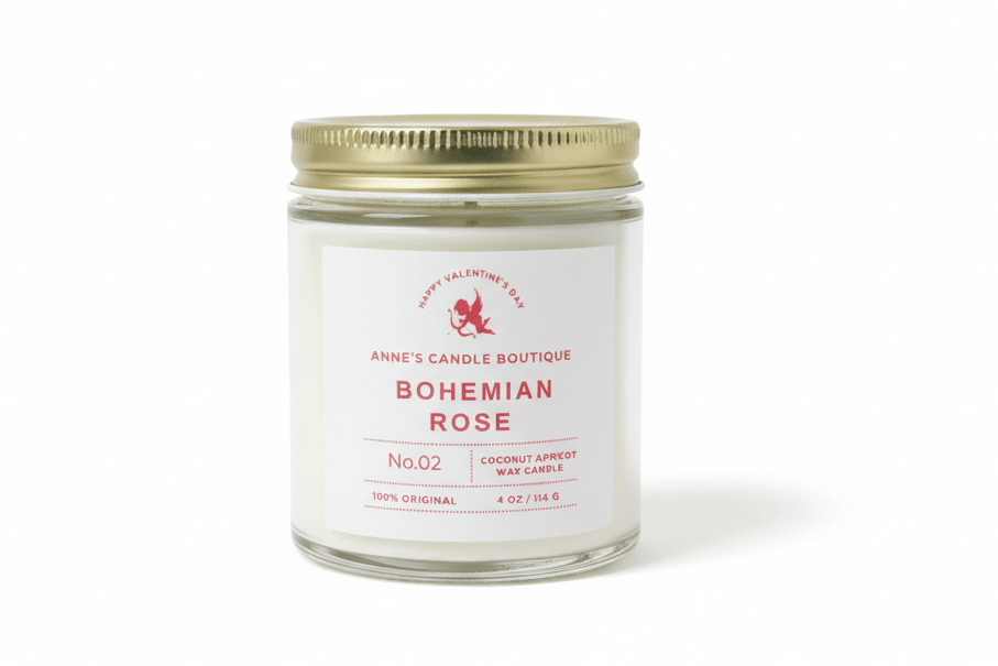 Bohemian Rose Candle