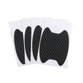 4pcs Carbon Fiber Car Door Handle Scratch Protector TPU Stickers