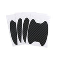 4Pcs Carbon Fiber Car Door Handle Scratch Protector Film Set