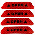 4Pcs Universal Car Door Reflective Warning Stickers Anti-Collision