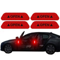 Universal Car Door Reflective Safety Warning Decals 4-Piece Set
