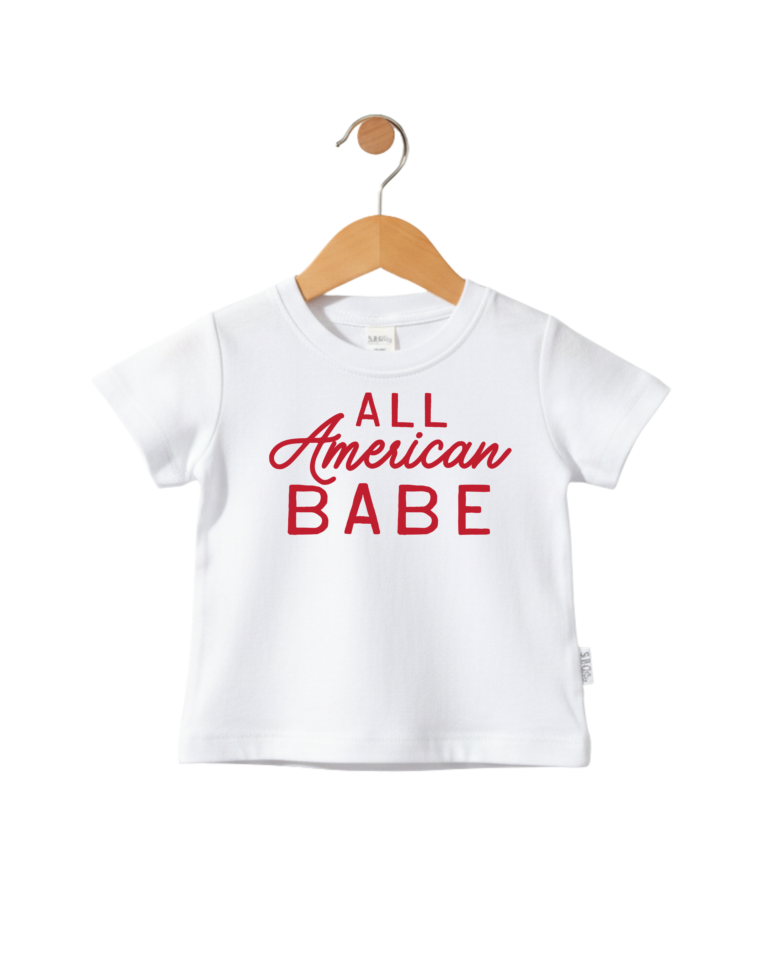 All American Babe Unisex Tee - Soft Cotton Minimalist Style