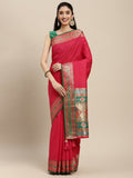 Shree Shyam Fashion Silk Blend Maroon Saree