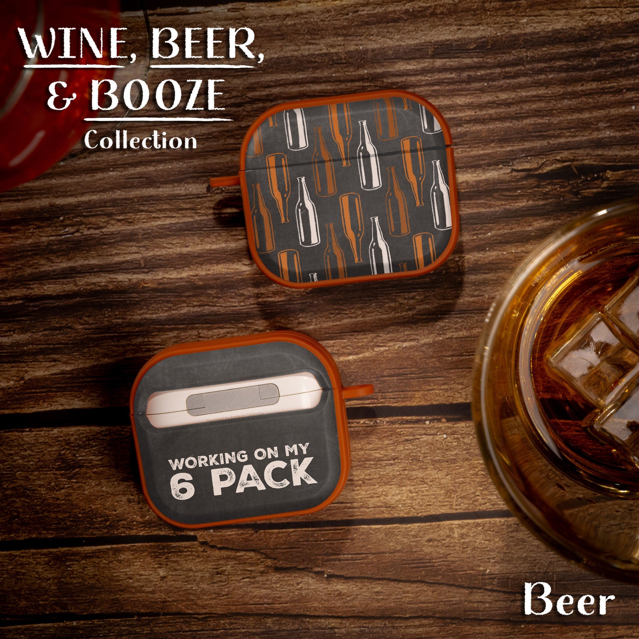 Wine Beer Booze HDX Protective Apple AirPods Gen 3 Case Cover