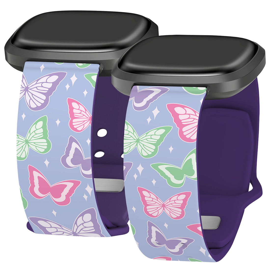 Y2K Checkered Print Watch Band for Fitbit Versa 3 and Sense 1
