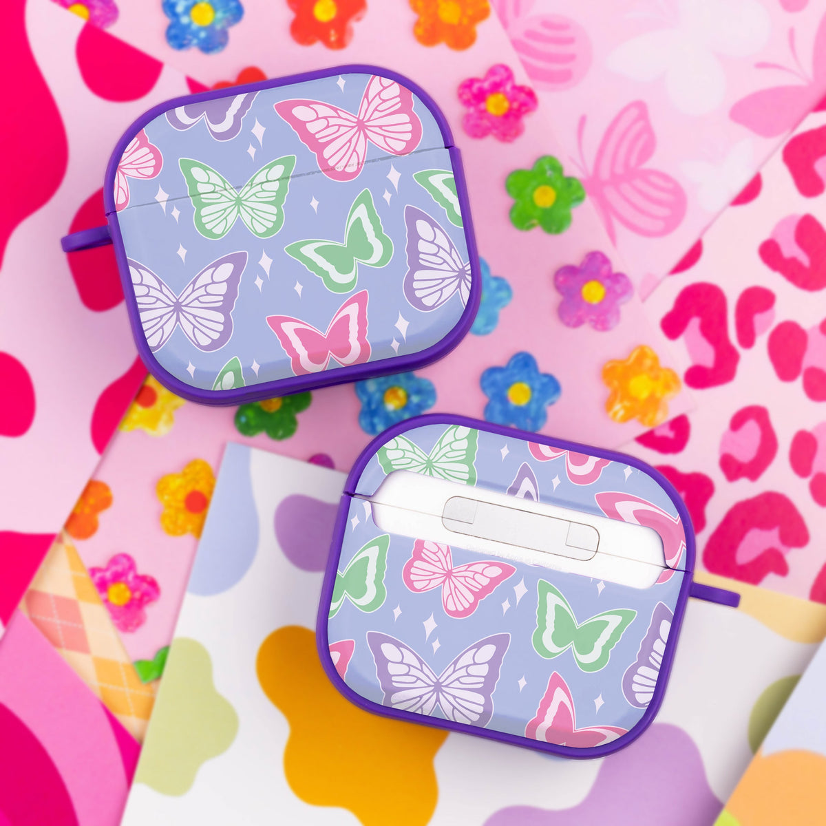 Y2K Pink Heart Pattern Case Cover for Apple AirPods Gen 3 - Image 18