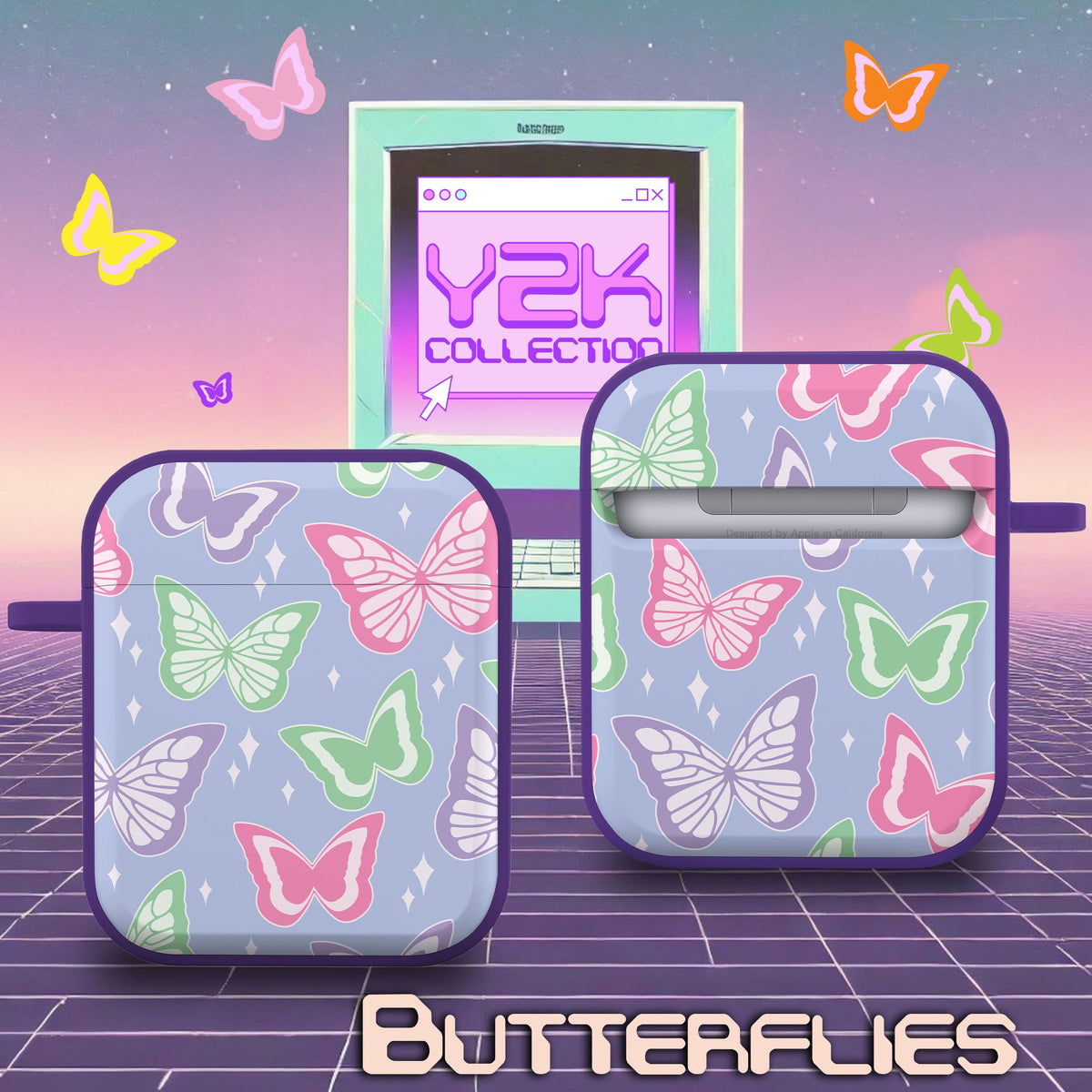 Y2K Smiley AirPods Case Gen 1 & 2 - Retro Collection