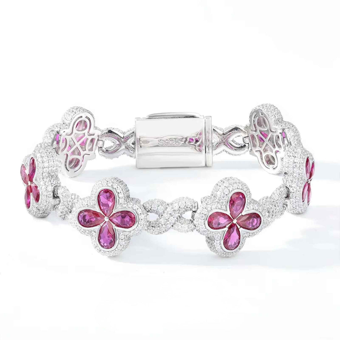 Fleur d’Éternité Moissanite Bracelet RainBow
