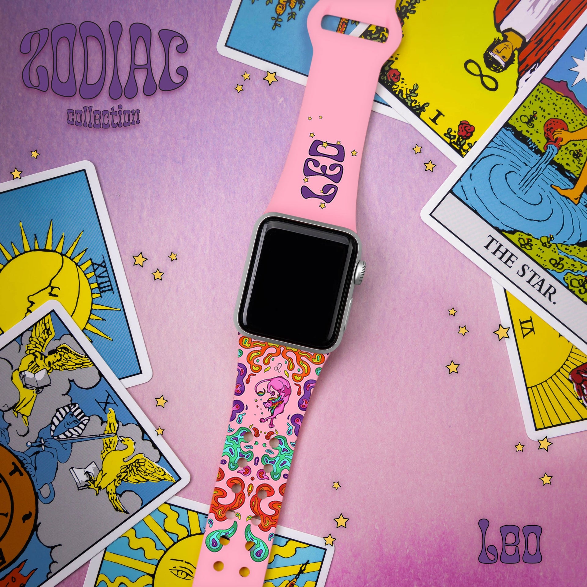 Zodiac Collection HD Apple Watch Band with Psychedelic Art
