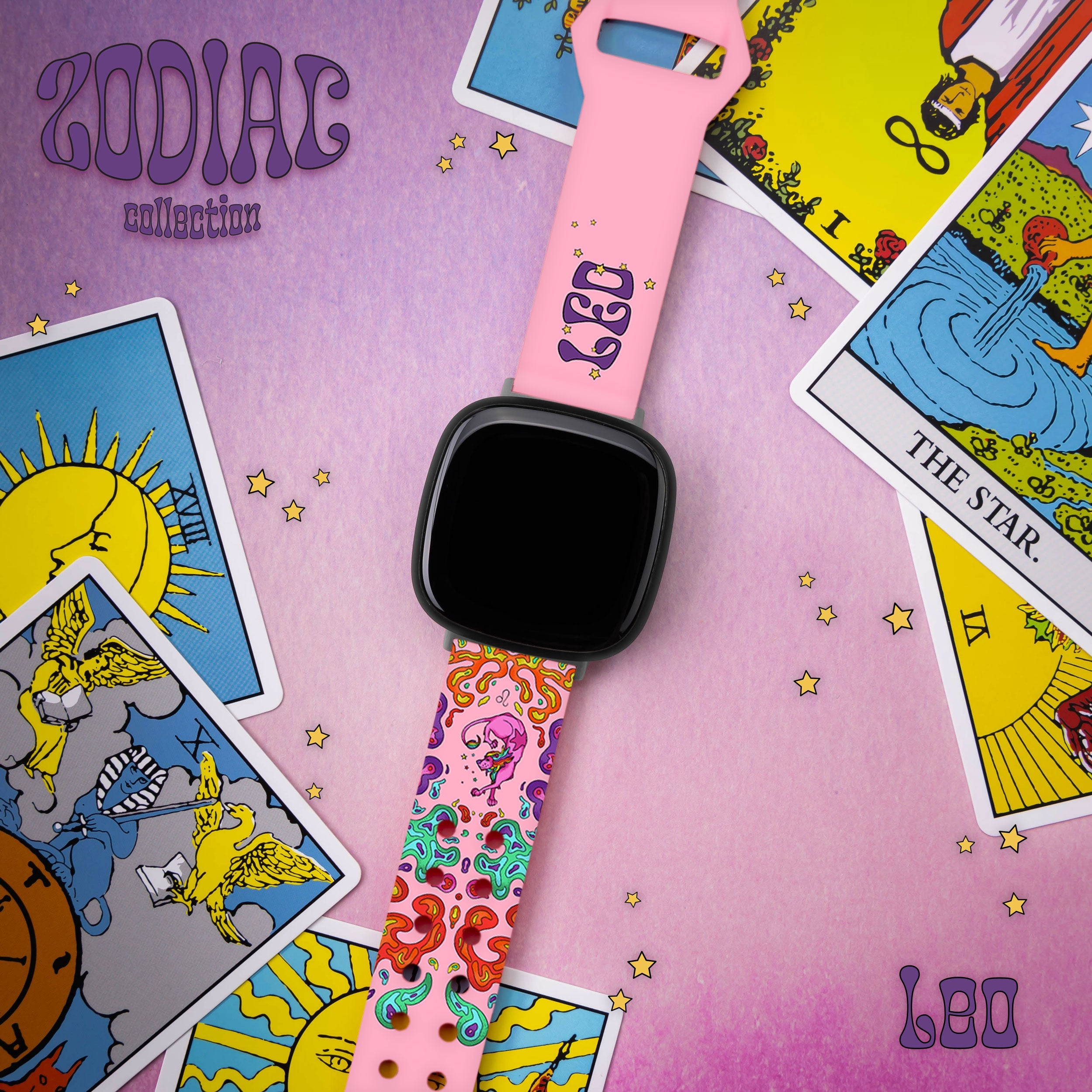 Zodiac Collection Printed Watch Band for Fitbit Versa 3 & Sense 1