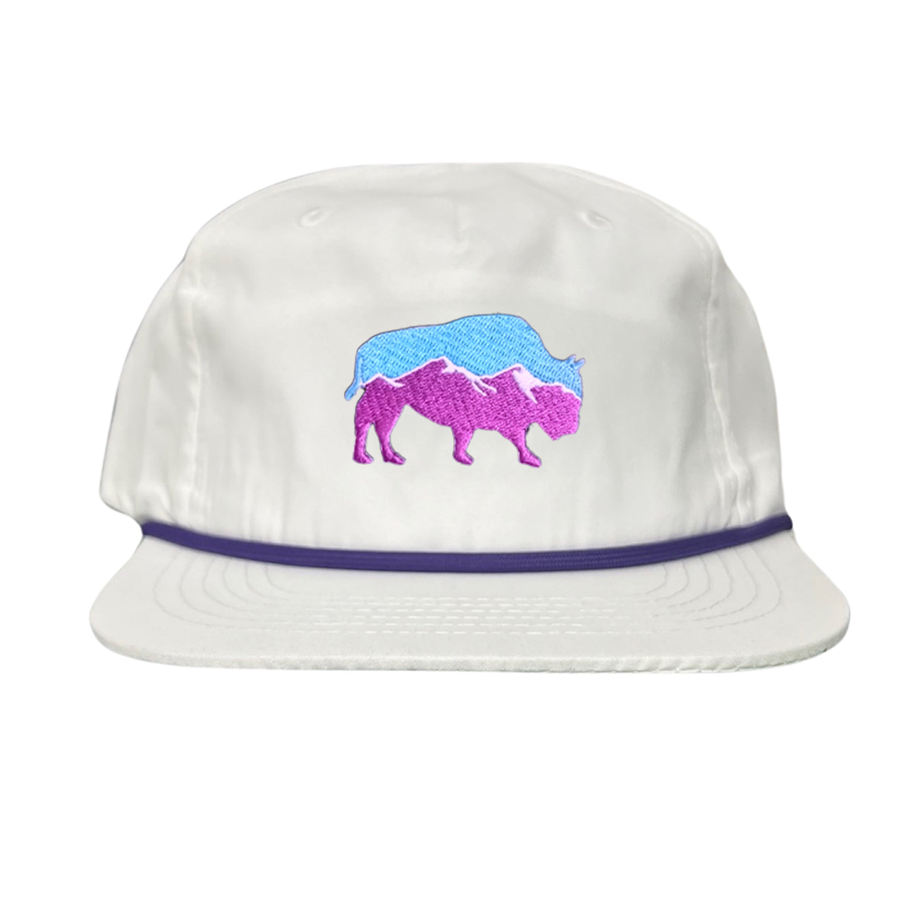 Mountain Bison Patch Outdoor Casual Baseball Hat