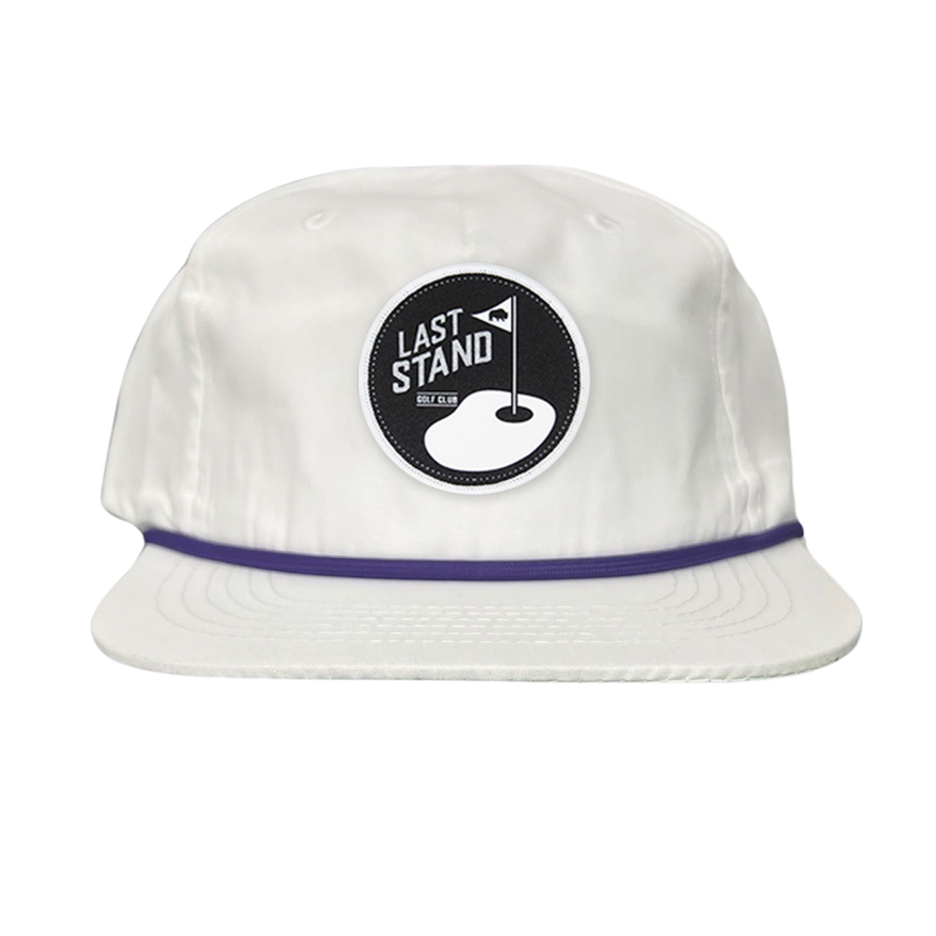 Golf Club Snapback Hat with Breathable Mesh Back and Curved Bill