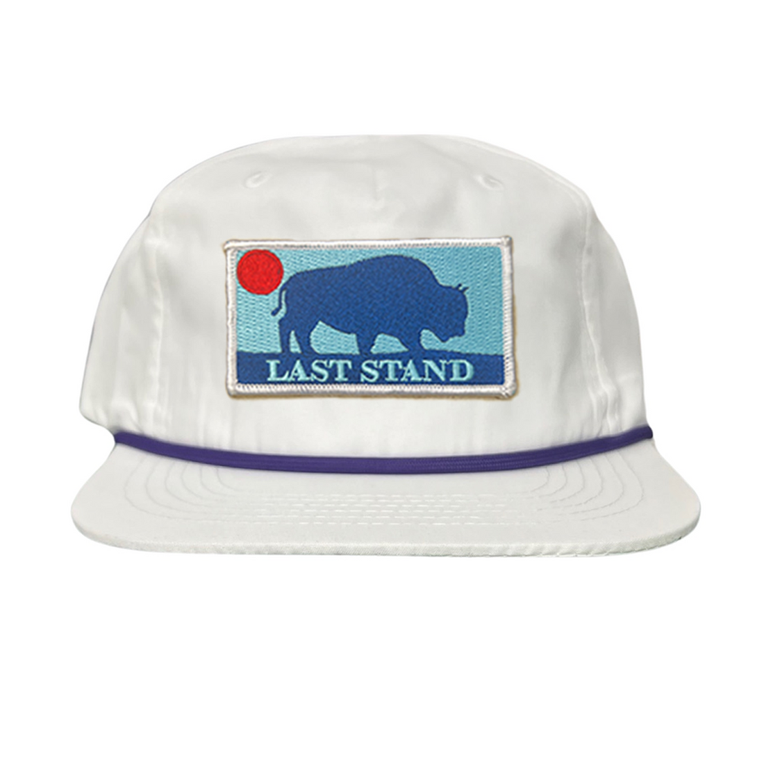 Bison Sunset Baseball Cap - Mountain Outdoors Snapback Hat