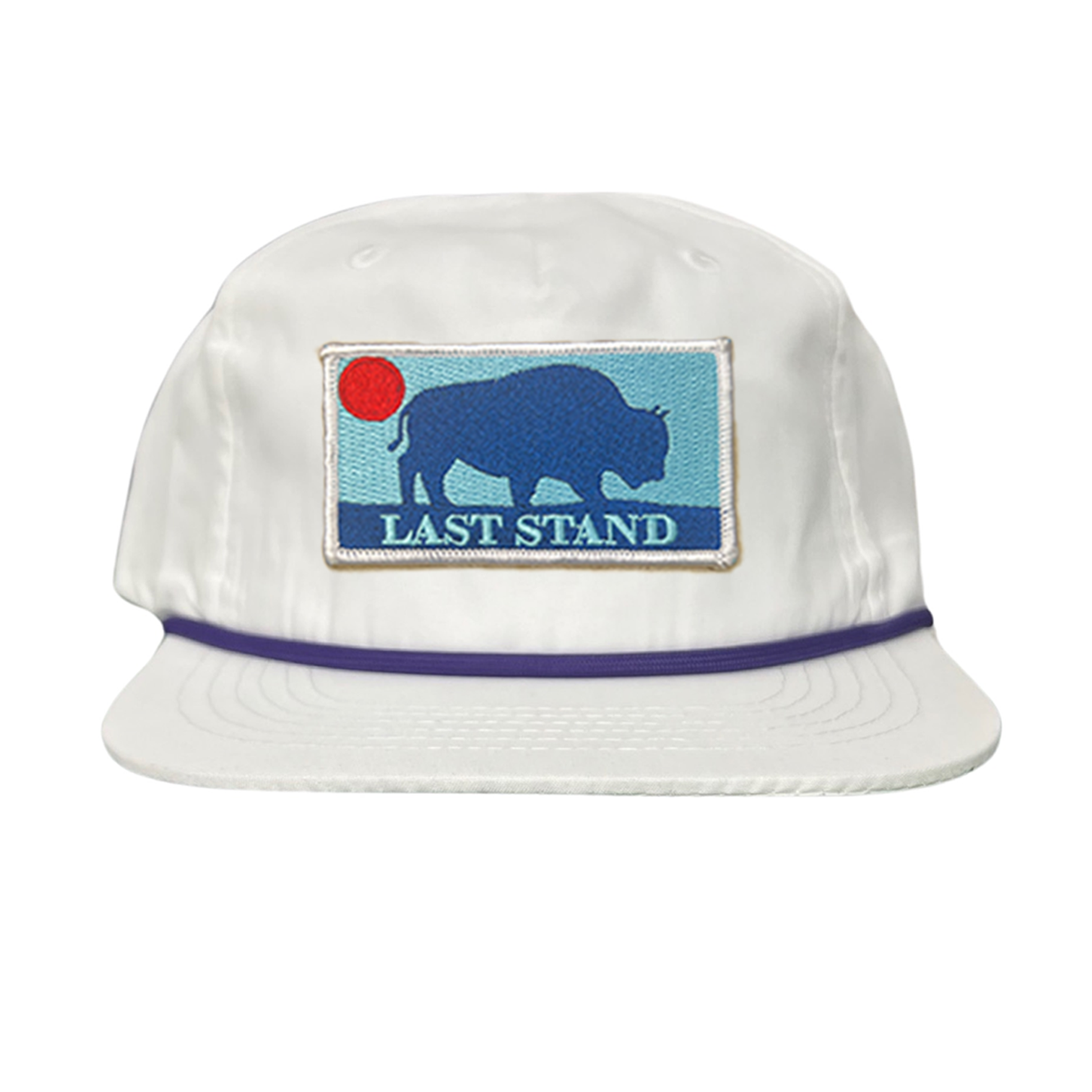 Bison Sunset Baseball Cap - Mountain Outdoors Snapback Hat