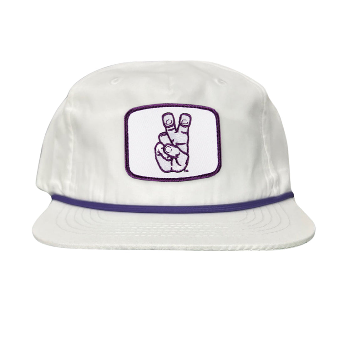 TCU Horned Frogs Frog Hand Mesh Snapback Hat Curved Bill