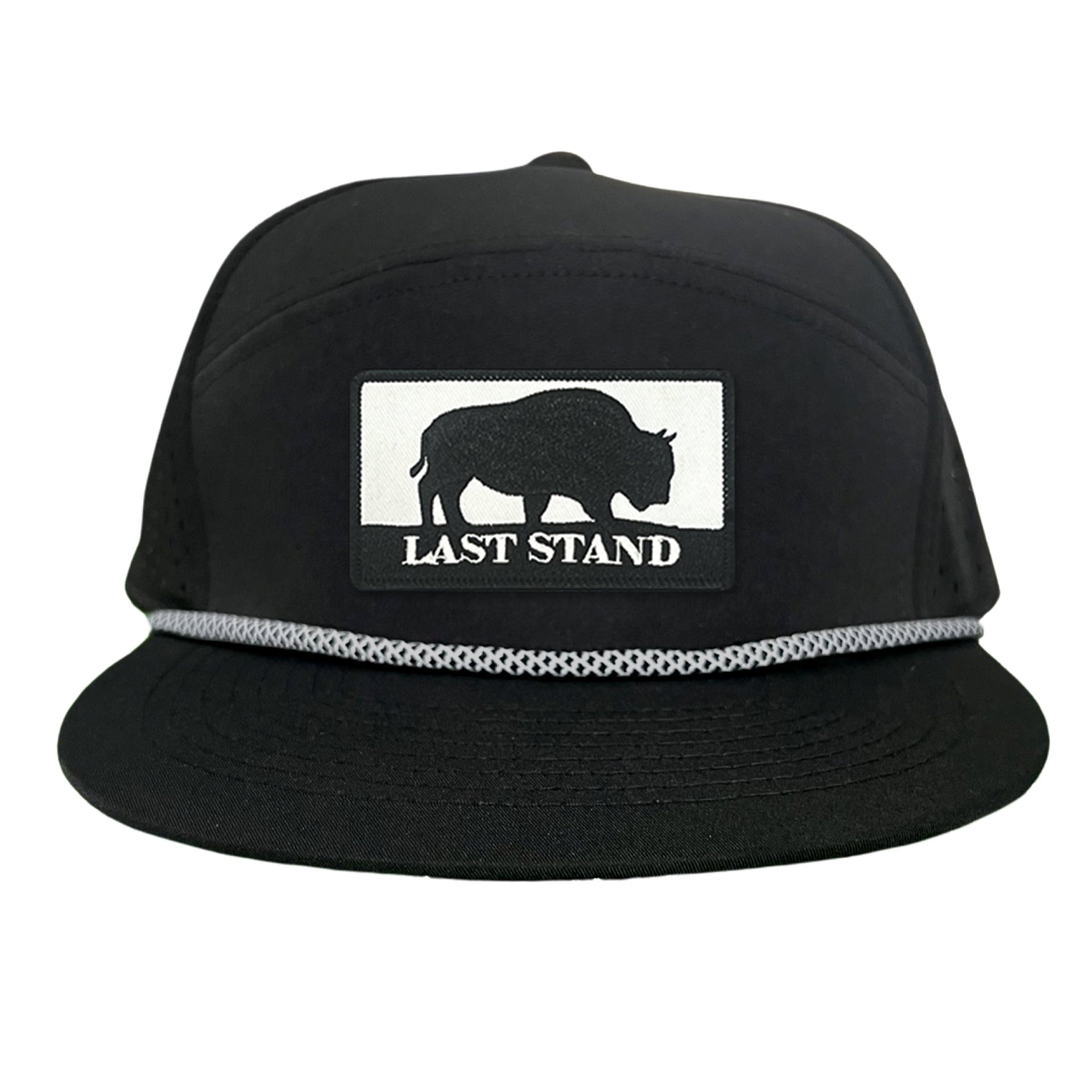 Bison Graphic Curved Bill Trucker Hat Mesh Snapback Cap
